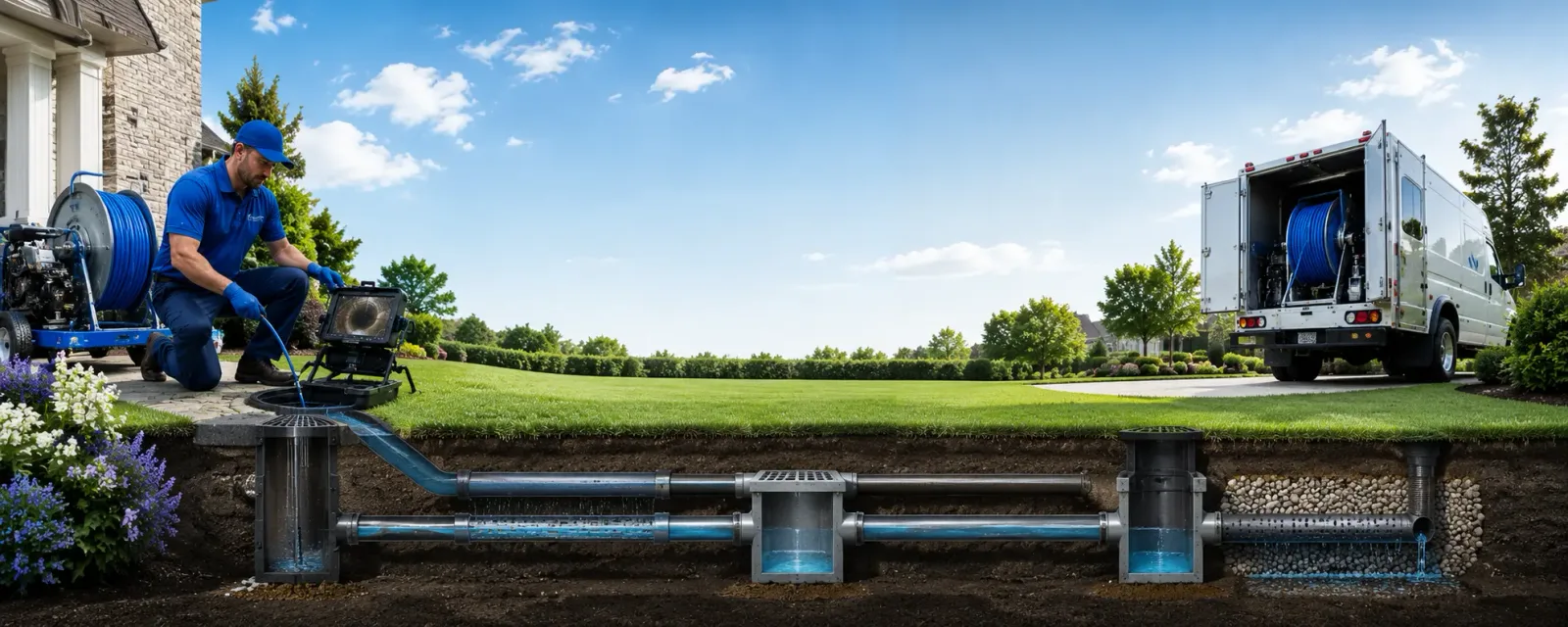 Outdoor drain cleaning information for Dalton, GA